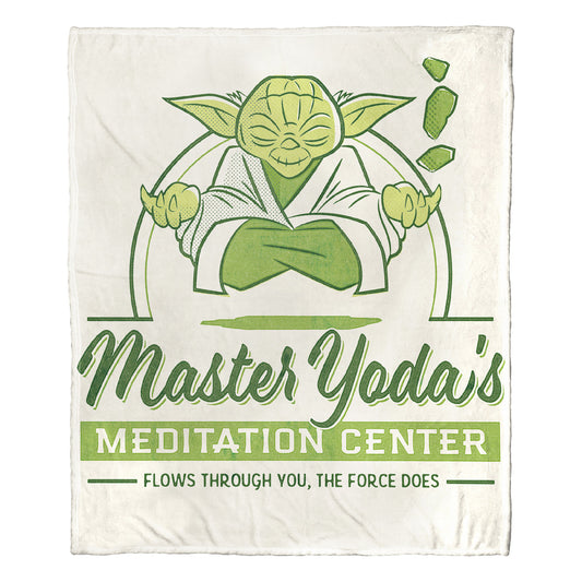 Star Wars, Master Yoda Meditation Center Silk Touch Throw Blanket, 50" x 60"