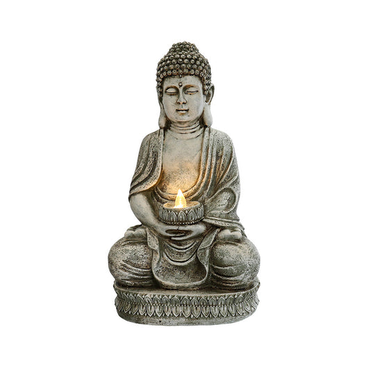 Meditating Sitting Buddha Solar Lights