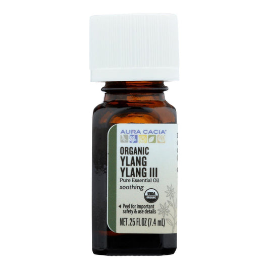Aura Cacia - Mostly Organic Essential Oil - Ylang Ylang - .25 oz